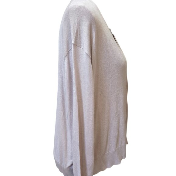 Halogen Women's Purple Heaven Crop V Neck Cardigan XXL NWT - Picture 4 of 9